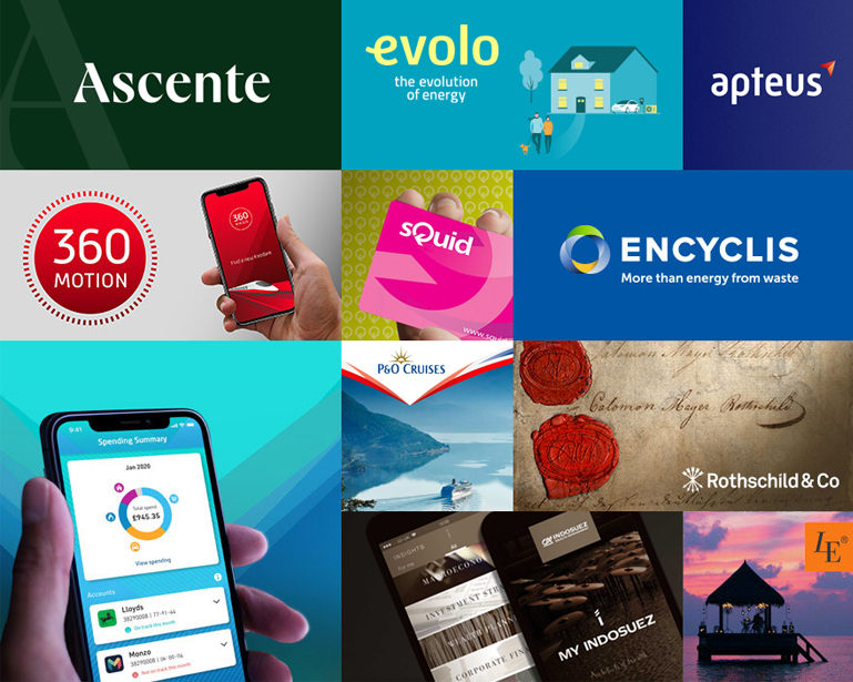 Award-winning design portfolio of brand identity and digital projects by Nucleus, the London brand agency